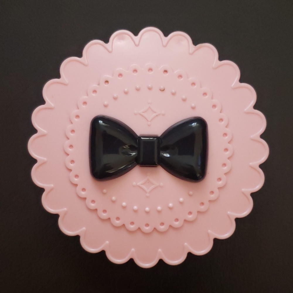 Pink with Black Bow Eyelash Holder Case